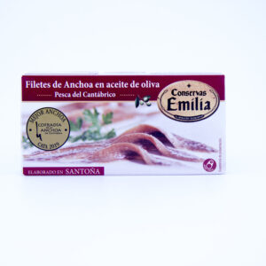 Anchoas Emilia - Octavillo de anchoas de Santoña Serie Plata