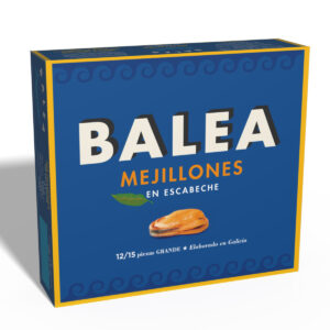 Mejillón en escabeche Balea 12/15, 266 gr