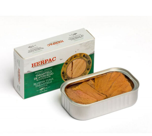Tarantelo de atún rojo en aceite de oliva, Herpac 120 gr.