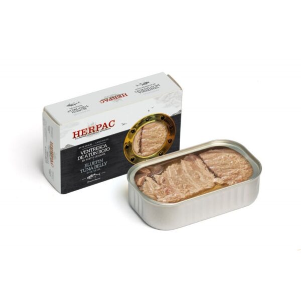 Ventresca de atún rojo en aceite de oliva, Herpac 120 gr.