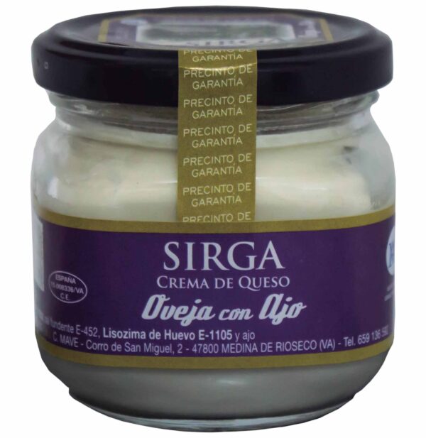 Sheep cheese and garlic cream Sirga 175gr