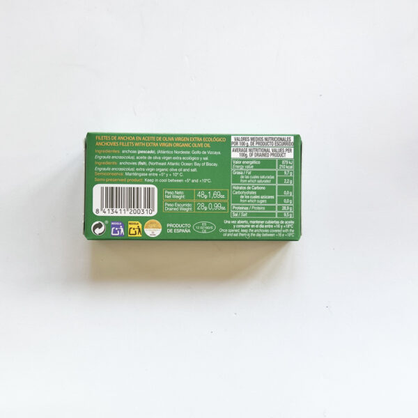 Filetes de anchoa en aceite de oliva Codesa "Serie oro", 48gr - Imagen 2