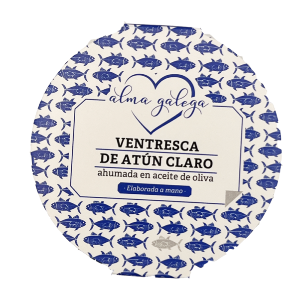 Ventresca de atún claro ahumada en aceite de oliva Alma Galega 115gr