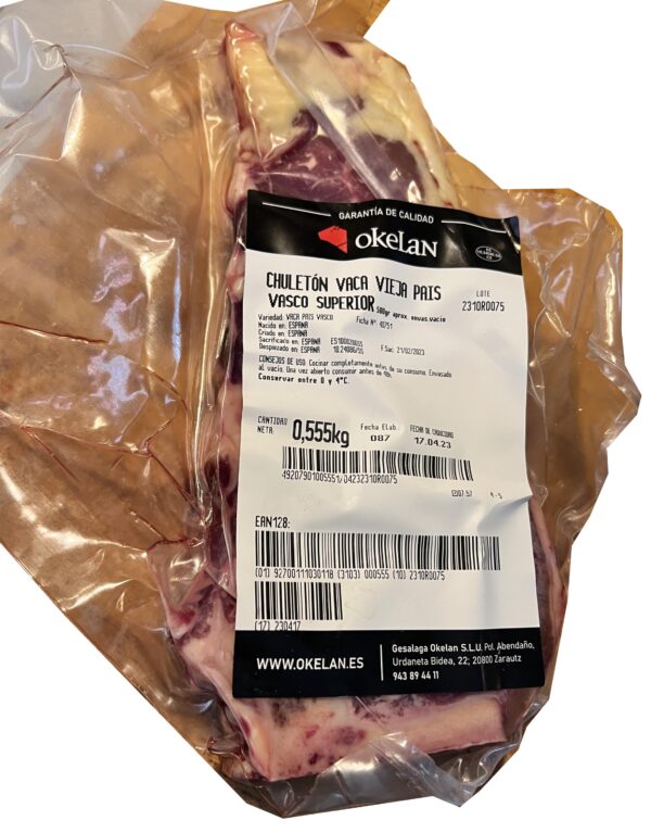 Chuleta de vaca vieja del País Vasco Surperior 500gr.aprox - Image 2