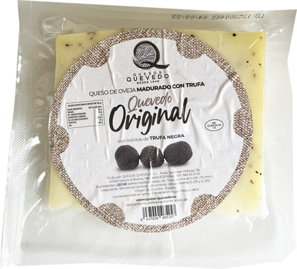 Wedge of sheep's cheese ripened with truffle 150gr