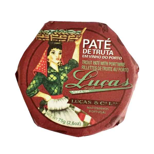 Trout pâté with port wine, preserved lucas 90gr