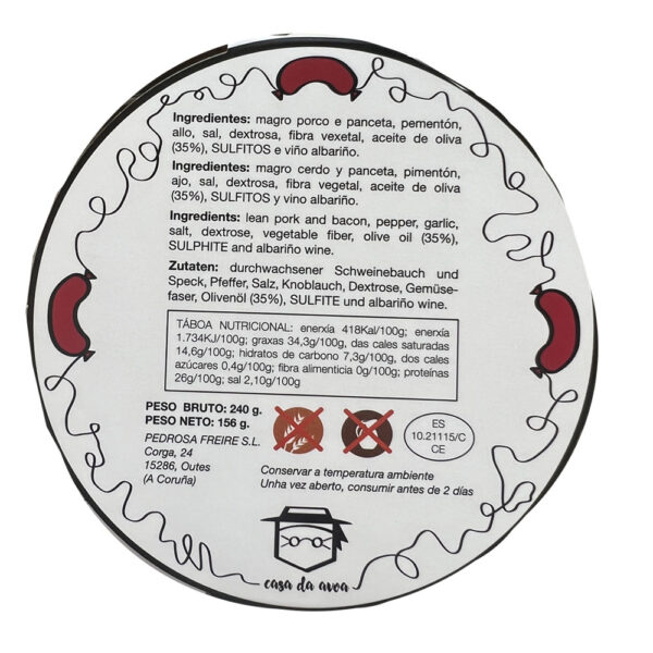 Chouriciños albariños en aceite de oliva - Image 3