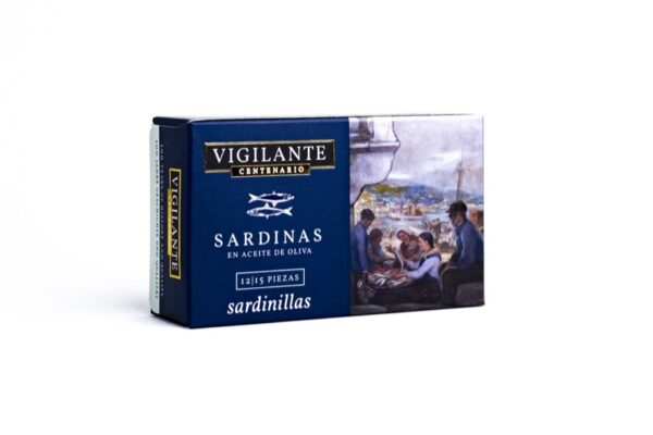Sardines 12/15 pieces in Vigilante Centenario Olive Oil, 115 gr