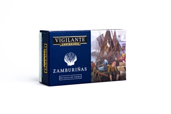Zamburiñas en Salsa de Vieira Vigilante Centenario, 115 gr