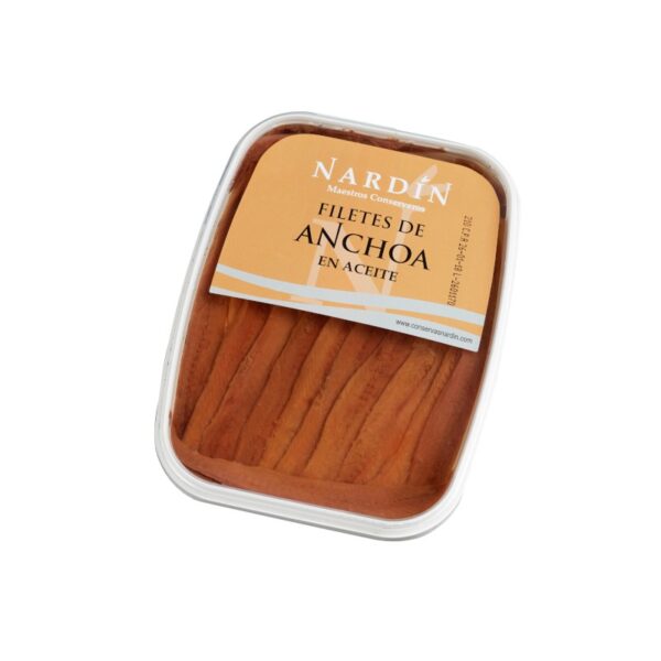 Anchoa del Cantábrico en aceite de girasol, tarrina 175 gr.