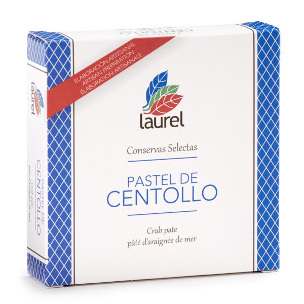 Pastel de centollo, conservas laurel