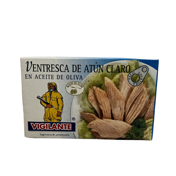Ventresca de atún claro en aceite de oliva, Vigilante 115 gr