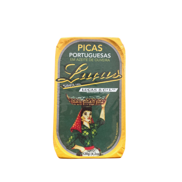 Picas portuguesas en aceite de oliva, conservas lucas 120gr (copia)