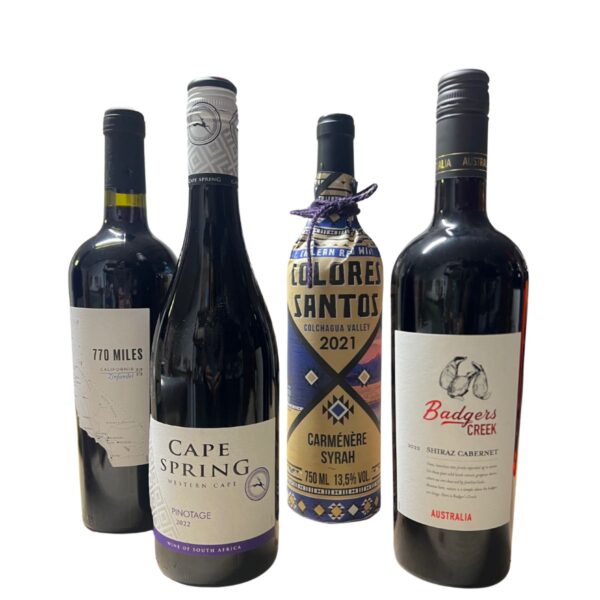 World Wines Pack – 4 Destinations, 4 Bottles