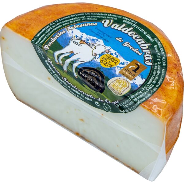 Queso de cabra semicurado con pimentón, Valdecabras