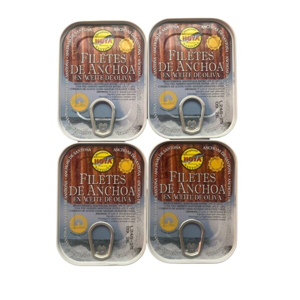 Hoya Canned Anchovies in Olive Oil – Pack of 4 Cans